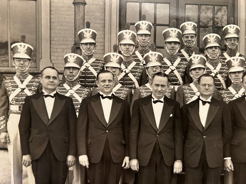 Vtg. Photo Evansville IN F.O.E. Drill Team Original 8X10 Eagles B&W About 1950 - Picture 4 of 6