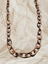 Solid Copper Chain CN627G - 3/16 of an inch wide. Available in 18 to 30 inches.