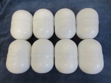 10 leere große XXL Maxi-Eier hellgrau meliert