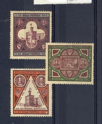 San Marino Scott 29-31 Mint hinged (Catalog Value $98.75) | eBay