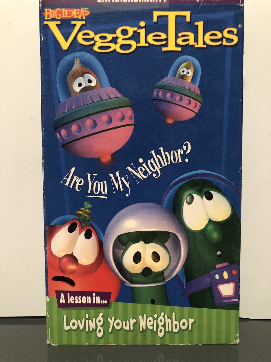 Vintage VeggieTales Are You My Neighbor? VHS 1993 Movie VCR Tape