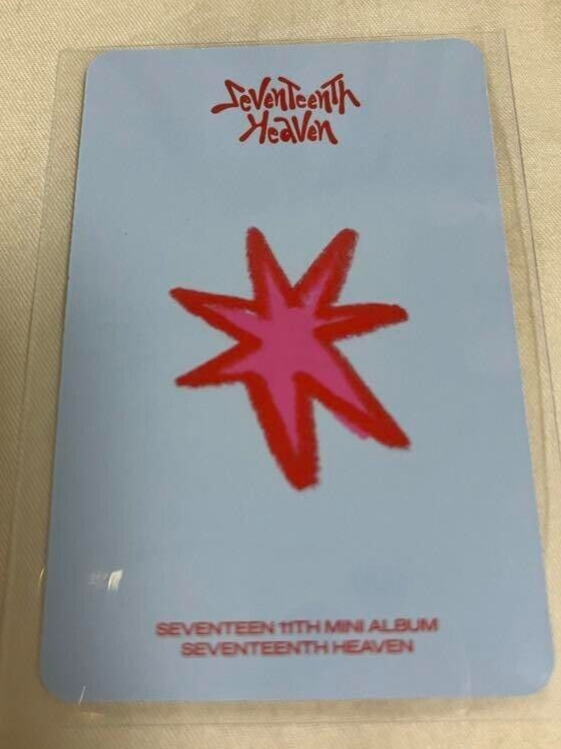 SEVENTEEN JUN Heaven Shopee lucky draw official Photocard Photo
