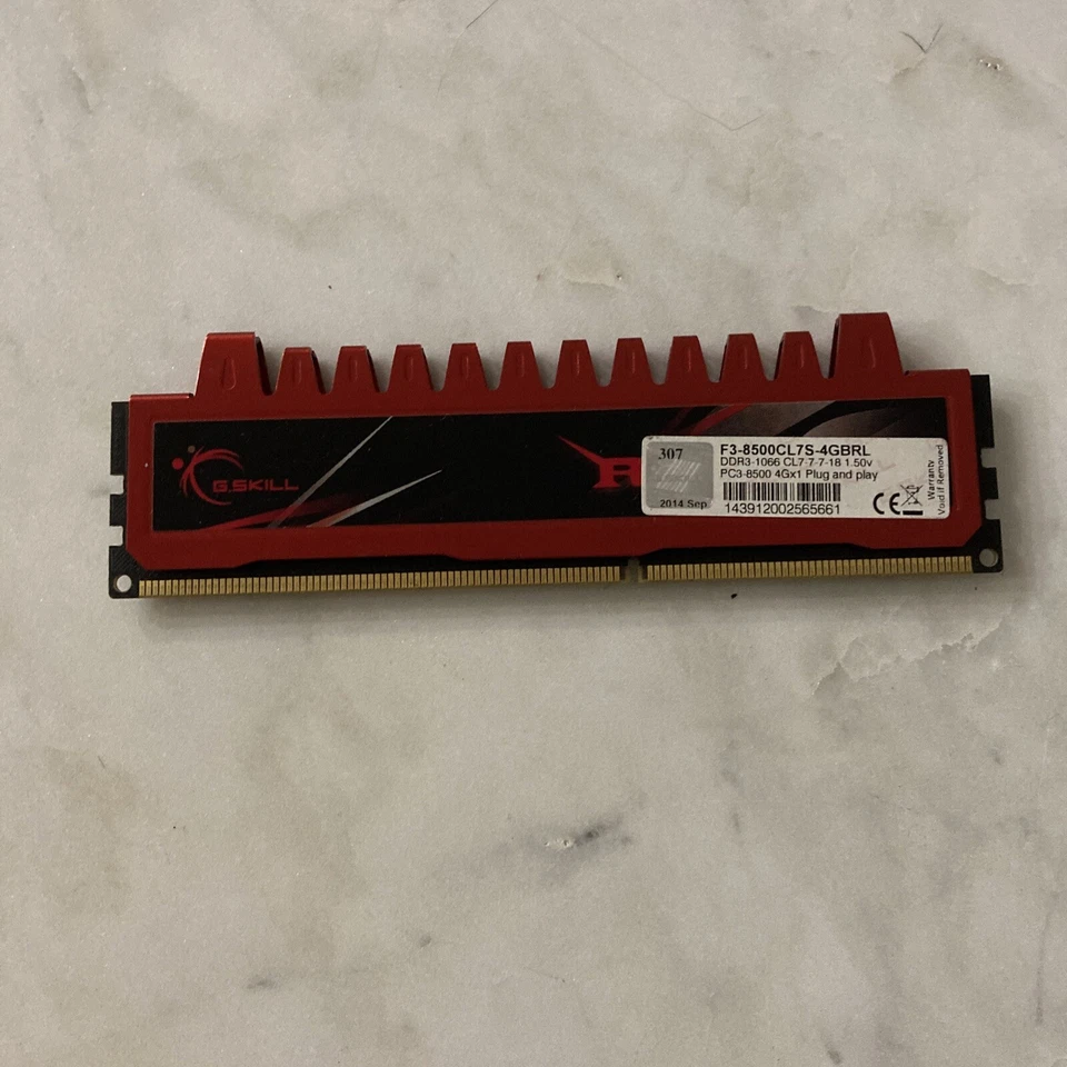 G.SKILL RIPJAWS 4GB (1x4GB) DDR3 1066MHz PC Memory RAM F3-8500CL7S-4GBRL - Image 2 of 3