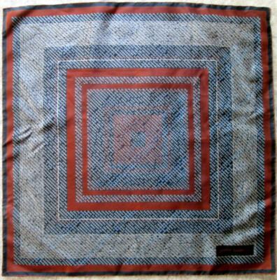 -PIERRE BALMAIN Seide TBEG Vintage Schal 77 x 77 cm