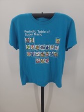 Vintage Shirt: Periodic Table of Super Mario by Super Mario. Size M for Kids.