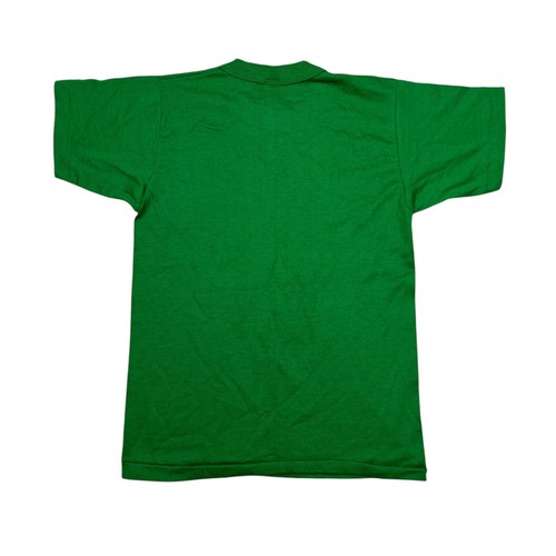 Vintage 80s Summer at Laurel Graphic Tee T-Shirt Russell Green Youth S Small - Picture 2 of 6