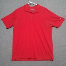 Nike Golf Polo Shirt Mens XL Dri Fit Dark Red Short Sleeve Tour performance