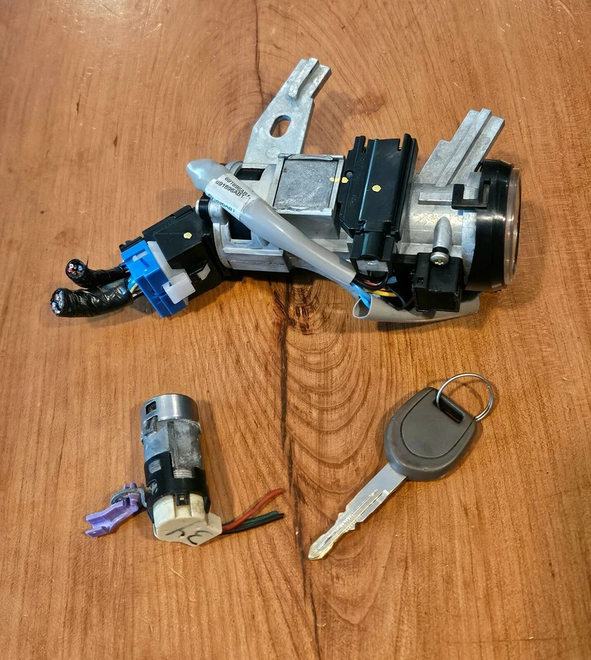 2005-2006 Mitsubishi Endeavor interruptor de ignição driver cilindro de trava de porta com chave - Imagem 3 de 4