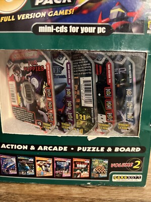 Pocketware 6 CD-ROM Game Pack Action And Arcade+ Puzzle & Board