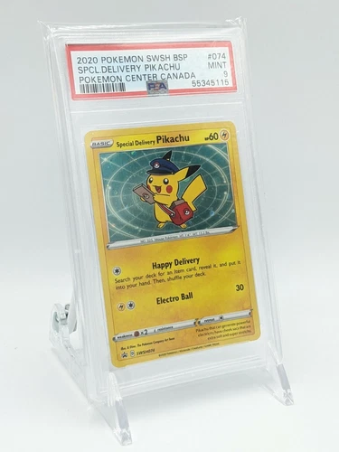 Special Delivery Pikachu Pokémon Center PROMO SWSH074 PSA 9 Mint