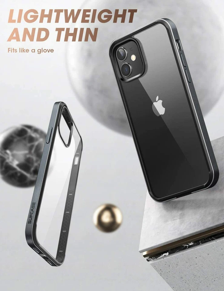 For iPhone 11 6.1", SUPCASE Slim Metal Frame Case w/ TPU Inner Bumper Back Cover - Image 2 of 4