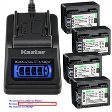 Kastar Battery LCD Quick Charger for BP-718  Canon LEGRIA HF M406 HFM406 Camera