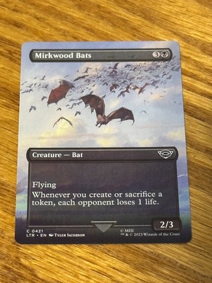 MTG Lord of the Rings Mirkwood Bats (Borderless)