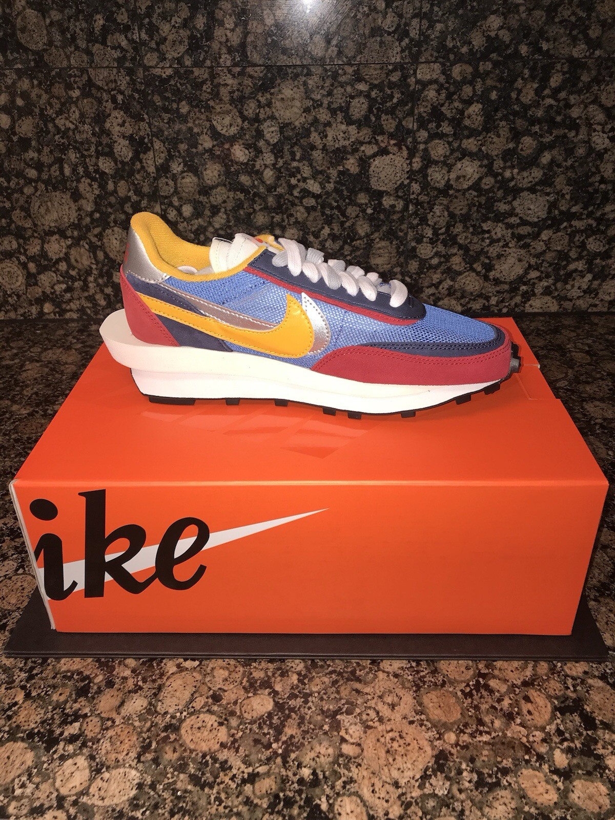 SACAI X NIKE Nike sacai x LDWaffle Varsity blu da uomo autentiche taglia 6 5 BV0073