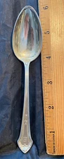 DURGIN LENOX STERLING SILVER  BIDDING ON 1 TEASPOON WITH 12 AV. ALL MONOED   EA