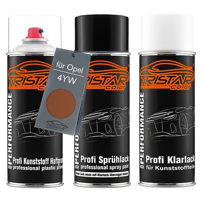Lack Spraydosen Set Kunststoff für Opel 4YW Copperstone Starfire Metallic