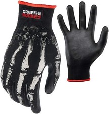 Bone Series Foam Nitrile Mechanic Gloves With Grip, Work Gloves An