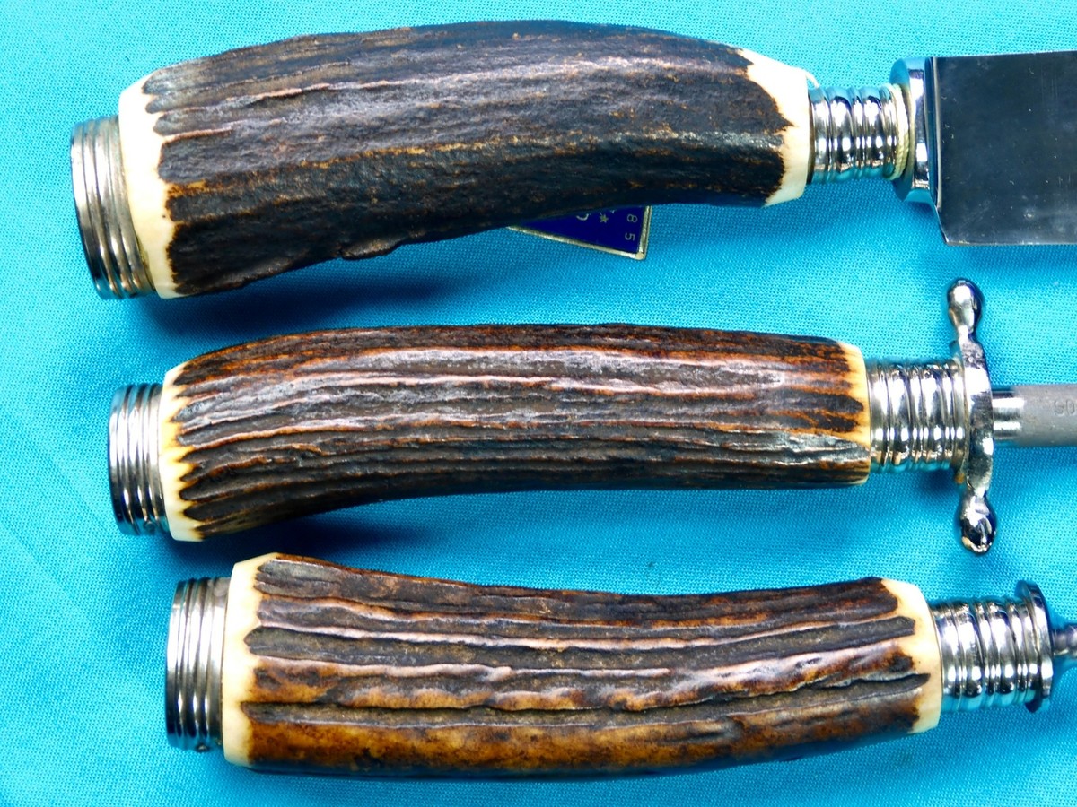 Grand couteau de chasse type bowie fabrication SOLWA Solingen GERMANY - Couteaux droits et fixes Grand couteau de chasse type bowie fabrication SOLWA Solingen GERMANY - Couteaux droits et fixes