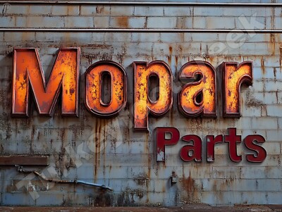 Mopar Parts Metal Sign 3 Sizes to Choose From e89