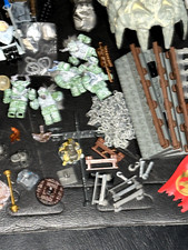 Mega Bloks Dragons Fire & Ice Mixed Lot Figures Wood Chest Ship Poster Manuals