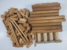 Lot of 140 Scenery Replacement Parts Logs Wooden Parts Kit Bashing Layout