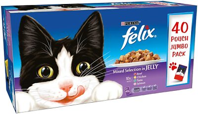 Purina Felix Mixed Selection in Jelly Wet Cat Food 40*85 Pouch
