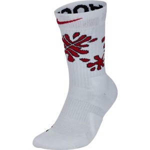 red and white basketball socks