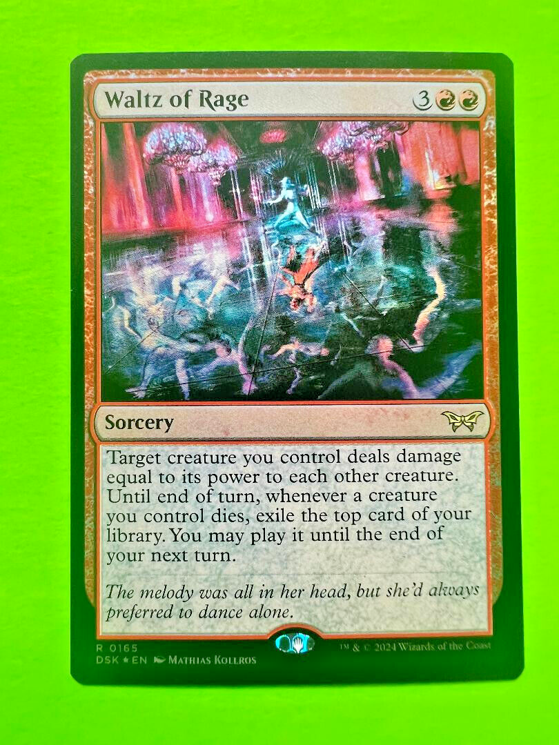 MTG Duskmourn - House of Horror - Waltz of Rage - Rare Foil | eBay