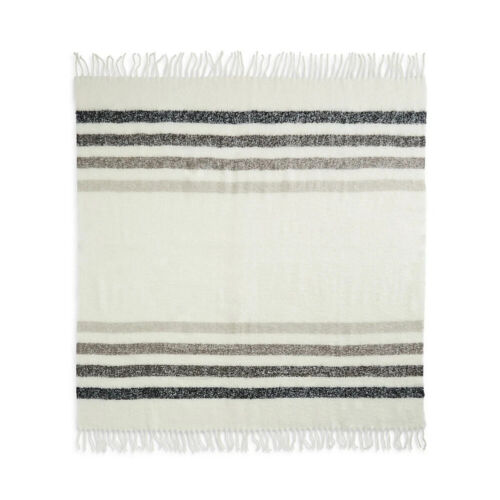 CANADA Hudson's Bay HBC Stripes Sterling Stripe All-Season Throw Blanket NEW NWT - Picture 3 of 6
