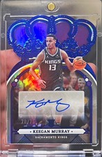 2022-23 Crown Royale Keegan Murray Rookie Die Cut Blue Signatures RC Auto /75