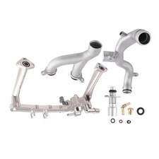 Coolant Water Heater Pipe + Engine Coolant Outlet Pipe For Jaguar F-Pace17-20