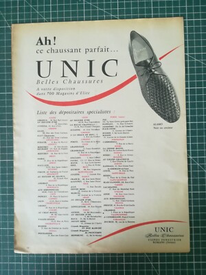 562 ALTE WERBUNG 1960 Schuhe UNIC