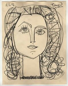 Pablo Picasso - Pencil Drawing - Portrait  eBay