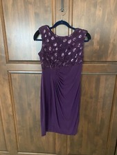 Gorgeous En Focus Studio Sleeveless Plum/Purple Cocktail Dress