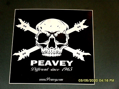 Aufkleber / Sticker + Scull + Peavey Electronics Corporation + since 1965 + USA