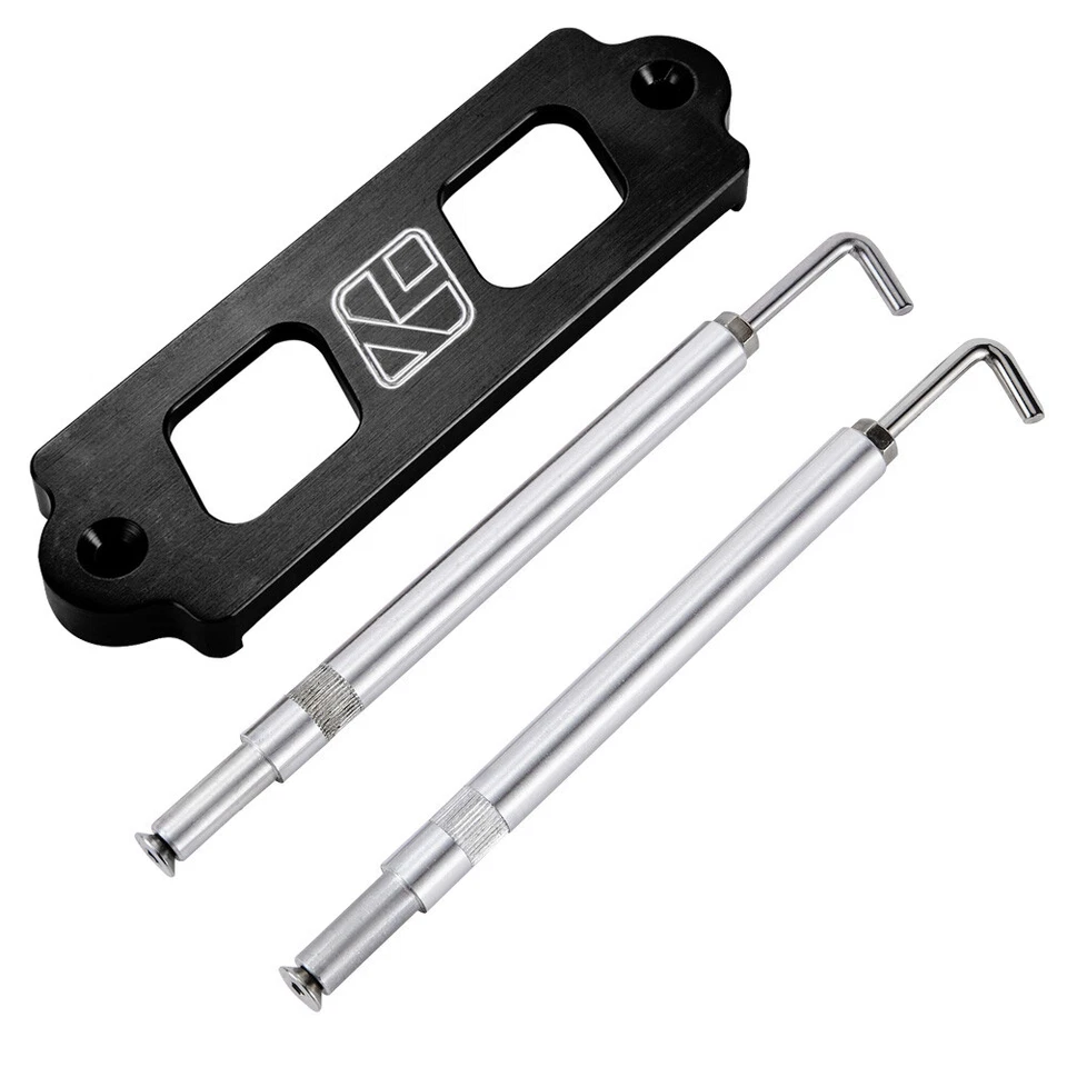 For Honda Civic Integra Battery Tie Down Hold Down Rod With Stainless Tray Hooks - Image 3 of 4