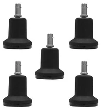 Replacement Office Chair Bell Glides - High Profile - Caster Ht -Black -Set of 5