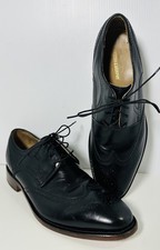 Johnston Murphy Men's Black Leather Cap Toe Oxford Dress Shoes Sz 9