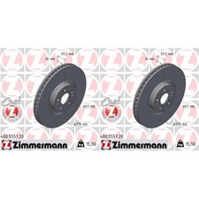 2x ZIMMERMANN BREMSSCHEIBEN 375mm INNENBEL&Uuml;FTET VORNE passend f&uuml;r MERCEDES GLE G