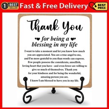 Thank You Gifts for Women Men Friends Mom, Thank You for Being a Blessing in My