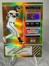 2018 Panini College Ticket Signatures Seth Beer #SB2 GOLD HOLO /50 (AU, RC)