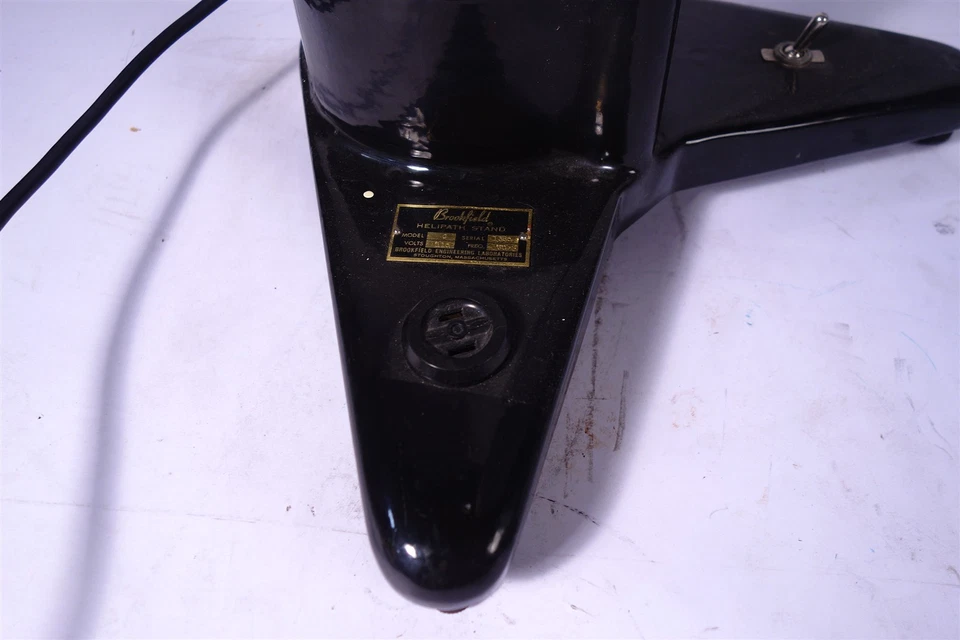  Viscosímetro eléctrico Brookfield RVT Synchro con soporte motorizado Helipath  Foto 2 de 4