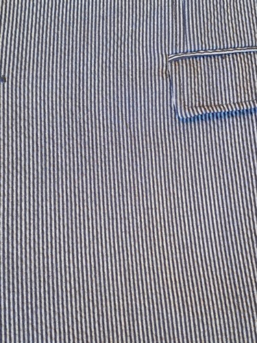 Robert Graham Seersucker Blazer Blue Navy Striped Jacket Preppy Nautical Mens 50 - Picture 5 of 15