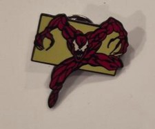 CARNAGE, Enamel PIN, Marvel character, Badge, 1.25 X 1+", Planet Studios 1993