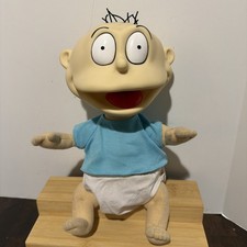 Vtg 1997 Mattel Nickelodeon Rugrats Plush Talking Tommy Pickles 10,000 Phrases