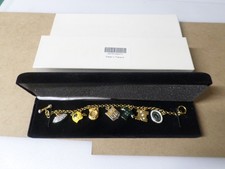 NFL GREEN BAY PACKERS CHARM BRACELET - DANBURY MINT WITH CASE AND BOX