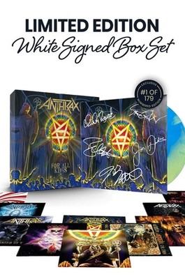 アンスラックス フォー・オール・キングス サイン入り Anthrax For All Kings Box Set 45s Signed By the Band W/COA #97 of
