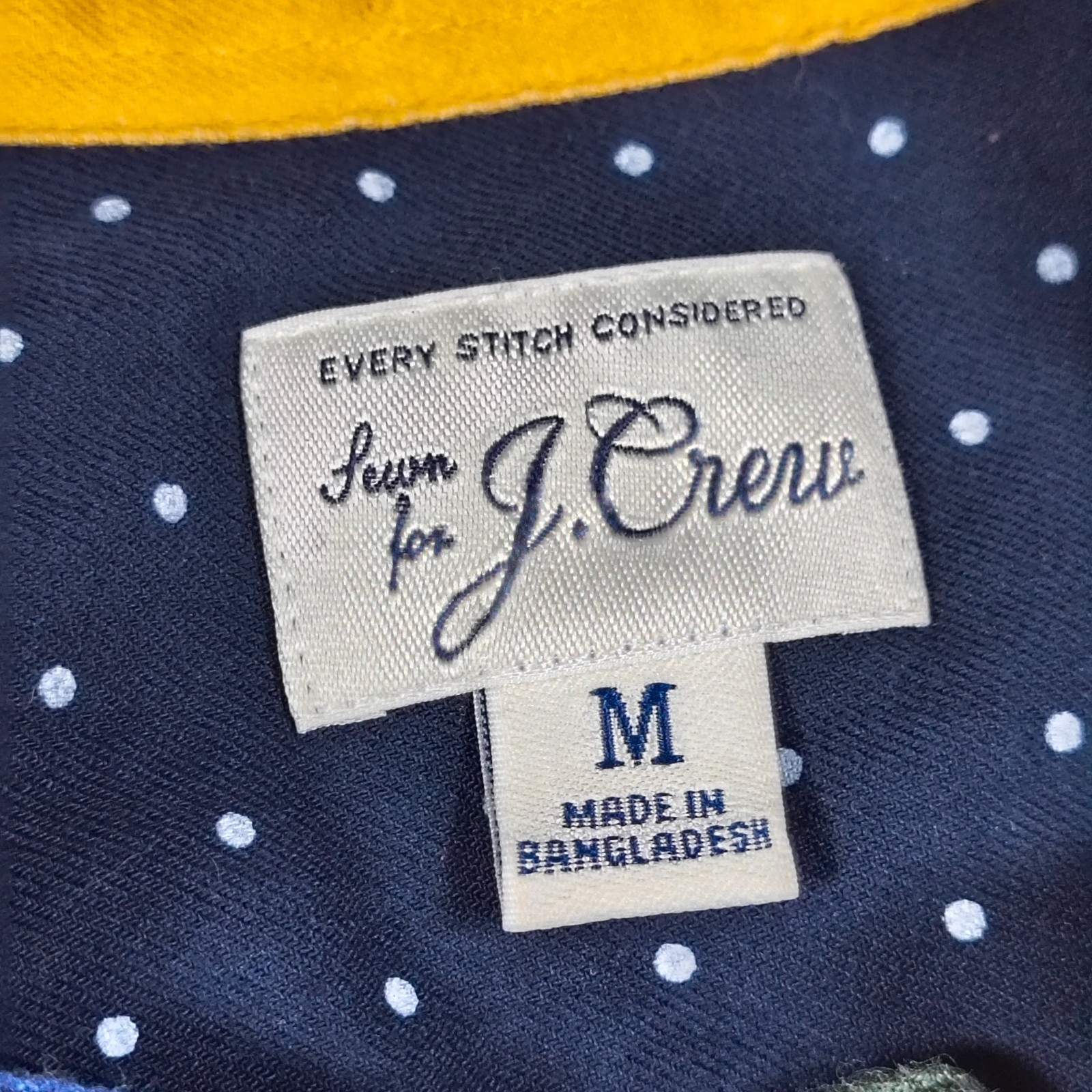 J Crew Shirt Men Medium Patchwork Button Up Wool … - image 5