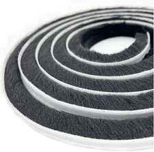 Brush Weather Stripping Window 16ftx11/32"x9/16" Black Winter Insulation Seal