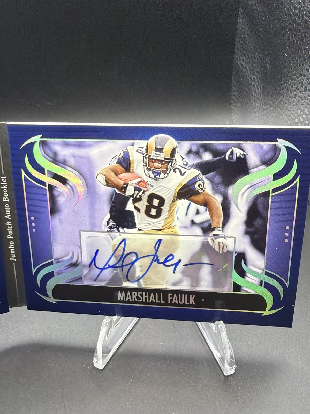 2026 Silhouettes MARSHALL FAULK π JUMBO PATCH AUTO BOOKLET π₯ 18/25 π view 2